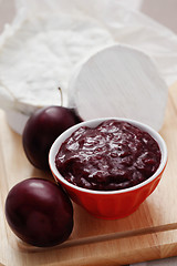 Image showing chutney plum with cheese