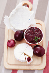 Image showing chutney plum with cheese