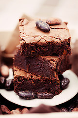 Image showing delicious brownie 