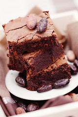 Image showing delicious brownie 