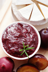 Image showing chutney plum with cheese