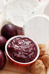 Image showing chutney plum with cheese