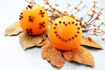 Image showing oranges with cloves
