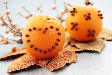 Image showing oranges with cloves