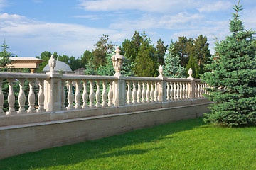 Image showing  balustrade in park 