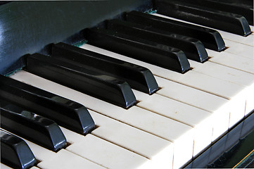 Image showing piano key close up