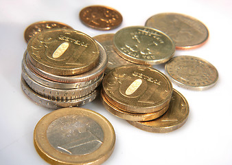 Image showing Different currency and coins as a background