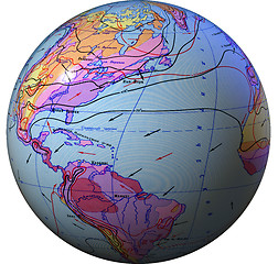 Image showing Climate map of the world