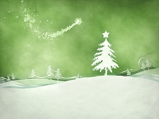 Image showing green christmas