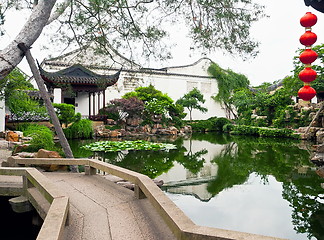 Image showing Chinese Park in summer