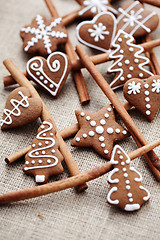 Image showing gingerbreads with cinnamon