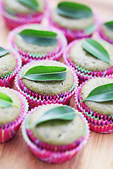 Image showing green tea muffins