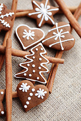 Image showing gingerbreads with cinnamon