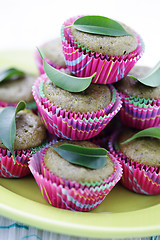 Image showing green tea muffins