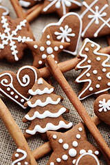 Image showing gingerbreads with cinnamon