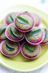 Image showing green tea muffins