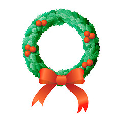 Image showing Christmas Wreath Illustration