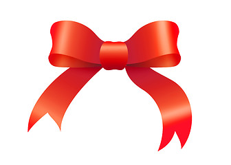 Image showing Red Bow Illustration