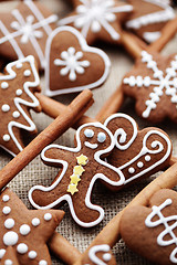 Image showing gingerbreads with cinnamon