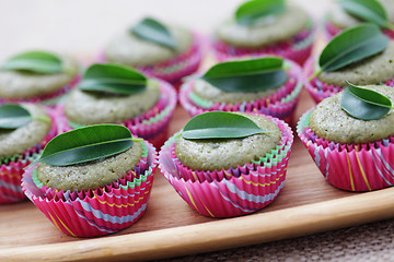 Image showing green tea muffins