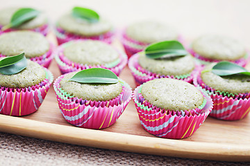 Image showing green tea muffins