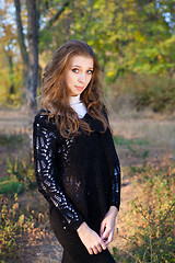 Image showing Girl posing in the park