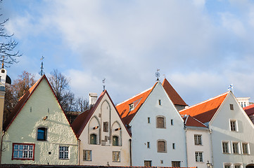 Image showing Facade of the ancient house in Tallinn