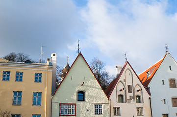 Image showing Facade of the ancient house in Tallinn