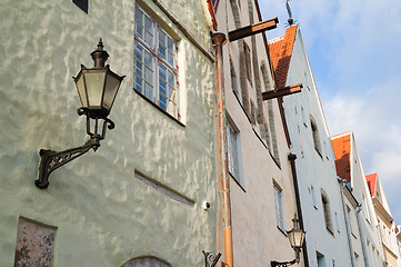 Image showing Facade of the ancient house in Tallinn