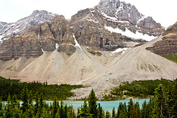 Image showing Ice formations on Canadian Rocky mountains