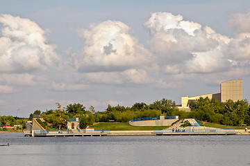 Image showing Overlooking Wascana lake