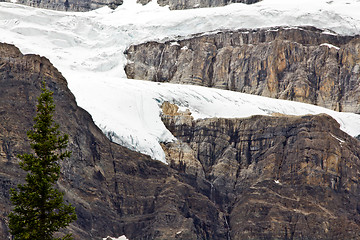 Image showing Ice formations on Canadian Rocky mountains