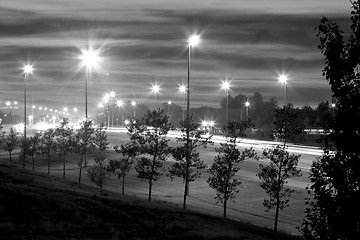 Image showing Highway 1 at night