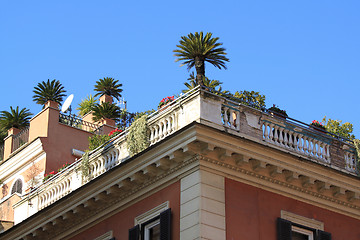 Image showing Rooftop garden in Rome