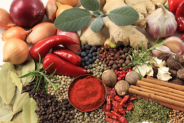 Image showing Food - spices and herbs