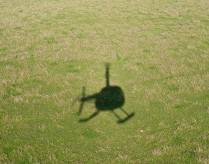 Image showing Helicopter shadow