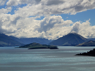 Image showing Queenstown and Remarkables range