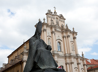 Image showing Statue of Wyszynski in Warsaw