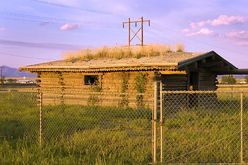 Image showing Historic Old Pinoeer House Behind the Fences