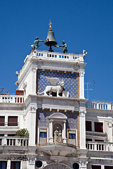 Image showing Clock Tower in St Mark's Square