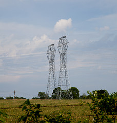 Image showing Electricity Pylons