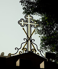 Image showing Coptic Christian cross in Cairo