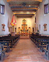 Image showing Interior of San Diego Mission