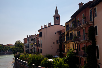 Image showing River front in Verona