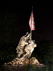 Image showing Night shot of Iwo Jima