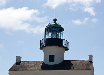 Image showing Point Loma Lighthouse close up