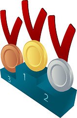 Image showing Medal awards illustration