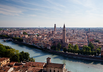 Image showing Aerial view of Verona