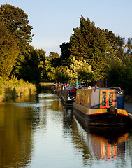 Image showing Old canal barges at Ellesmere