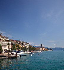 Image showing Entering Salo by boat